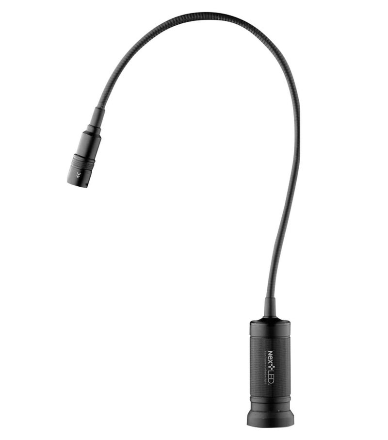 NextLED NT-7647 20-Inch Gooseneck Flashlight with Magnetic Base, Cree LED, Zoomable Lens, IP54 Rating Waterproof. Flexible LED Light, Work Bench, Auto Repair, Grill Light, Inspection - Image 1